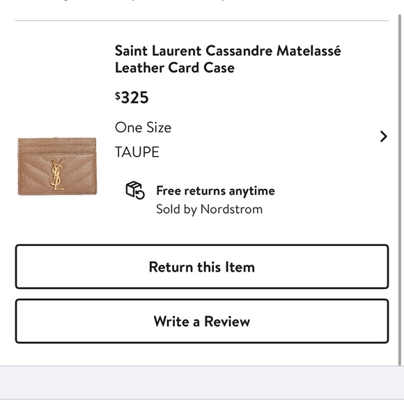 Saint Laurent Cassandre Matelassé Leather Card Case - Picture 2 of 7